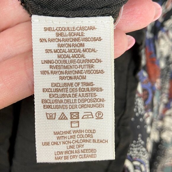 FREE PEOPLE | Floral Print Boho Tunic Tassel Small - Picture 8 of 10